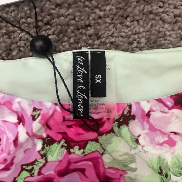 NWT For Love & Lemons Spring Garden Bikini Bottoms Size XS Extra Small Green - Picture 4 of 4